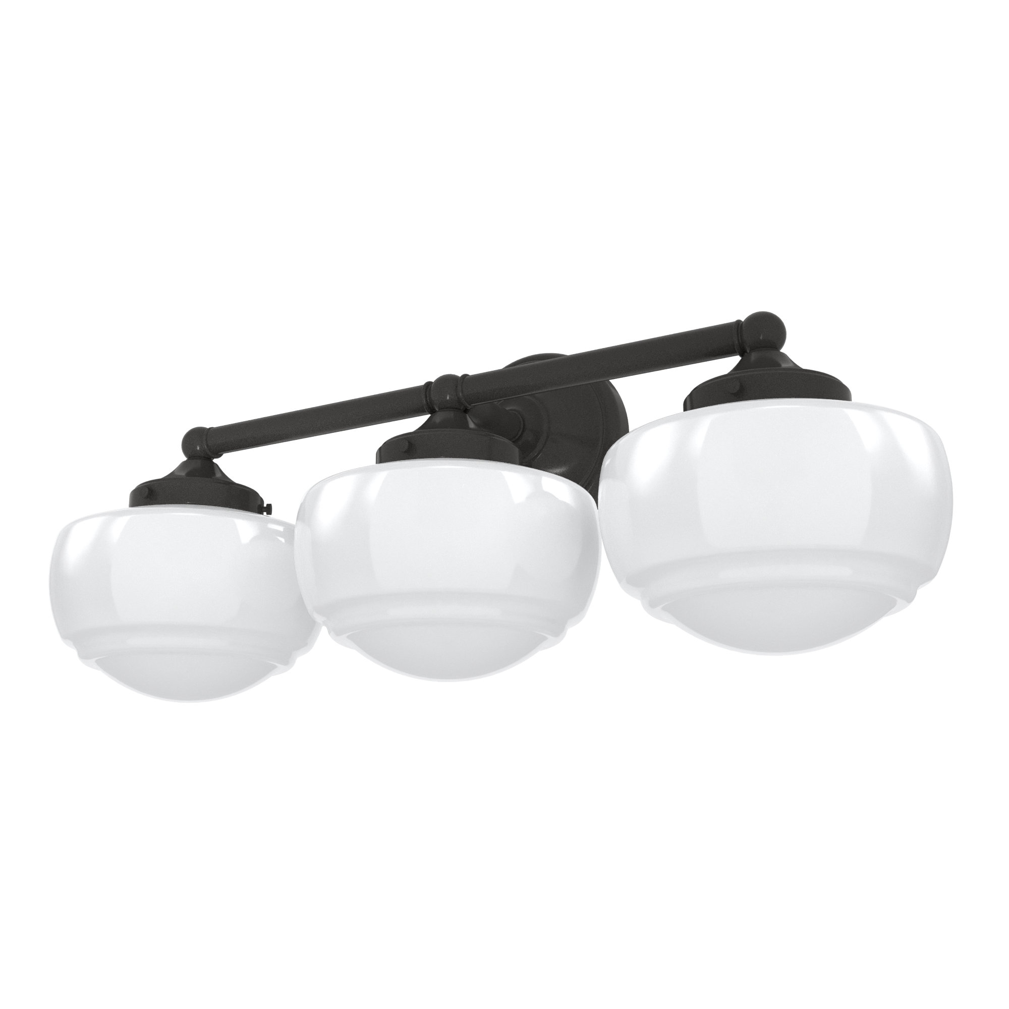 Hunter Fan Hunter Saddle Creek 3 Light Vanity Wall Light Fixture ...