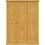 Chunky 3 Door Wood Wardrobe