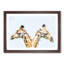 Giraffes Looking Both Ways - Picture Frame Graphic Art Print-55732908-55732909