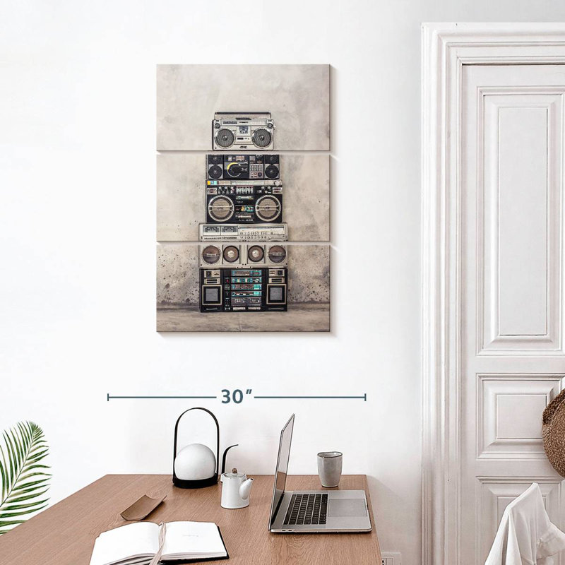 Abarca Boombox Stack, 32" H x 20" W