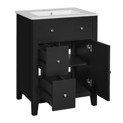 Armoire de meuble-lavabo à 2 tiroirs Basin