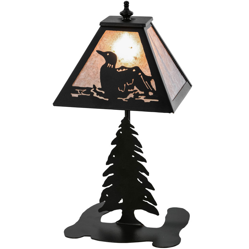 Steel Novelty Lamp, Silver Mica