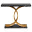 Table console dorée de 39 pouces