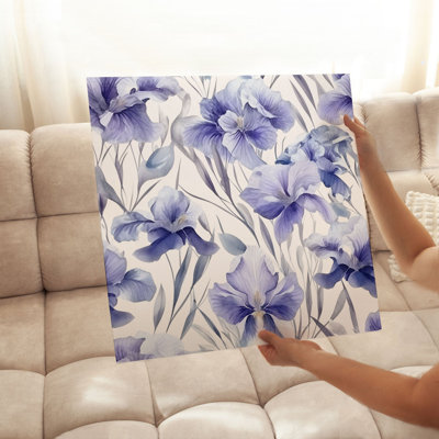 Floral Iris Flowers IV Cottage Unframed Art Print