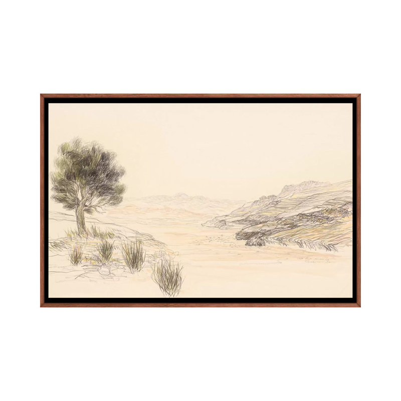 Nahal Zin by Itzu Rimmer - Print on Canvas, Classic Brown Wood Framed, 101.6 cm H x 66.04 cm W