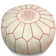 Cherise Moroccan Leather Pouf