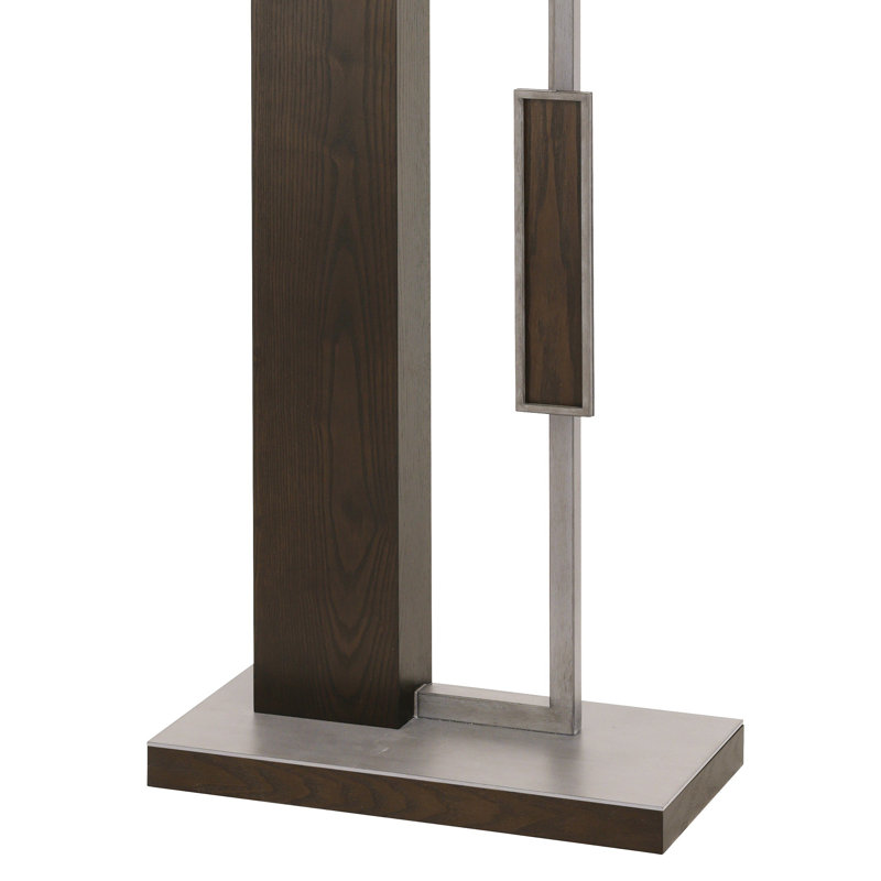 79" Dark Coffee Oak and Metal Grandfather Clock