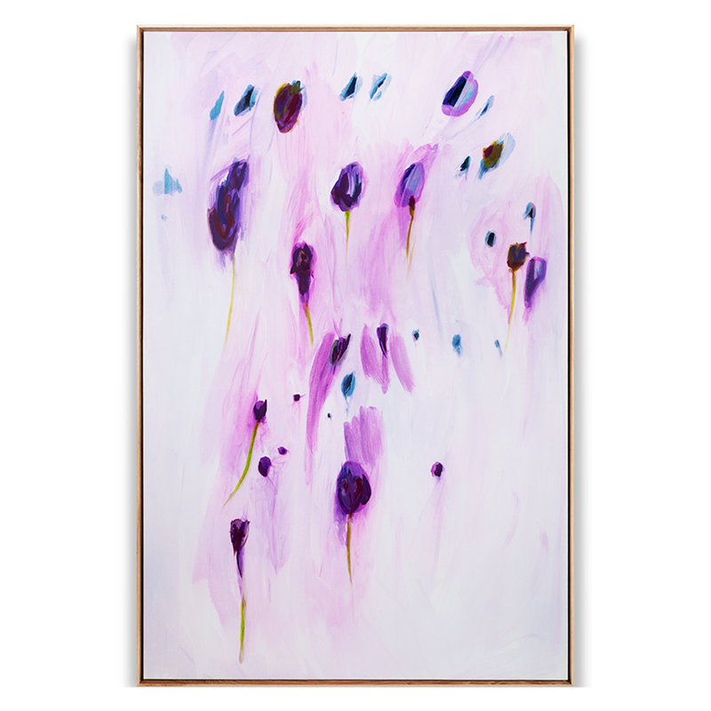 "Violet", reproduction encadrée sur toile par Zoe Bios