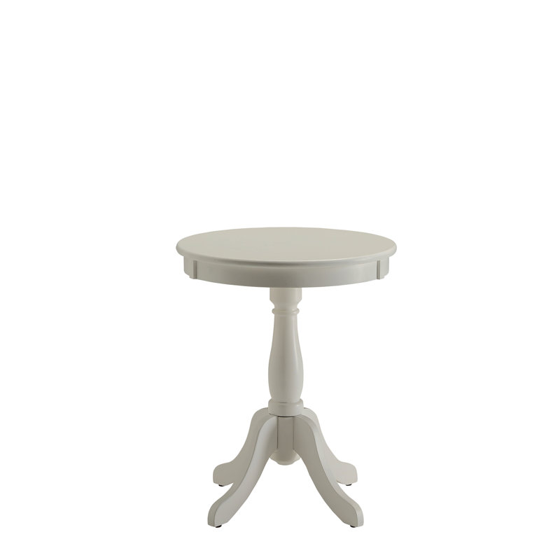 Alger White Finish Accent Table