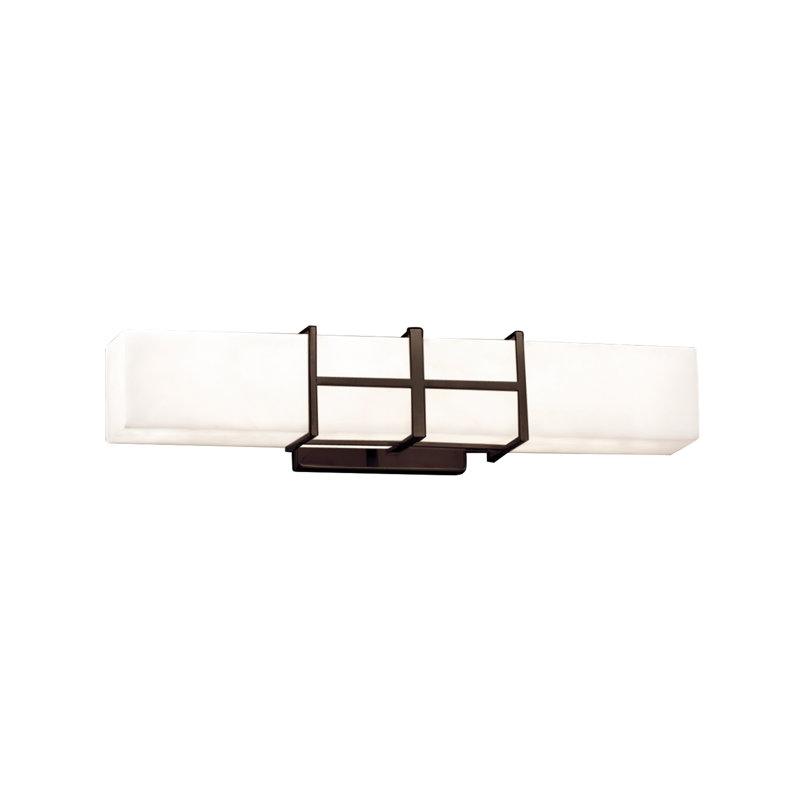 Casson Dimmable Bath Bar, Dark Bronze, Opal