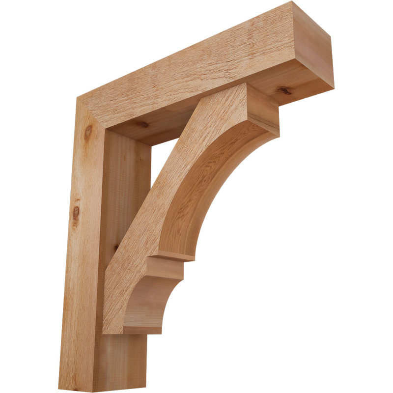 Support de bloc Balboa avec entretoise décalée, 36 x 32, Cèdre rouge occidental de l 8 po (scié brut)