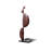 61.02" Brown Wood Decorative Objects