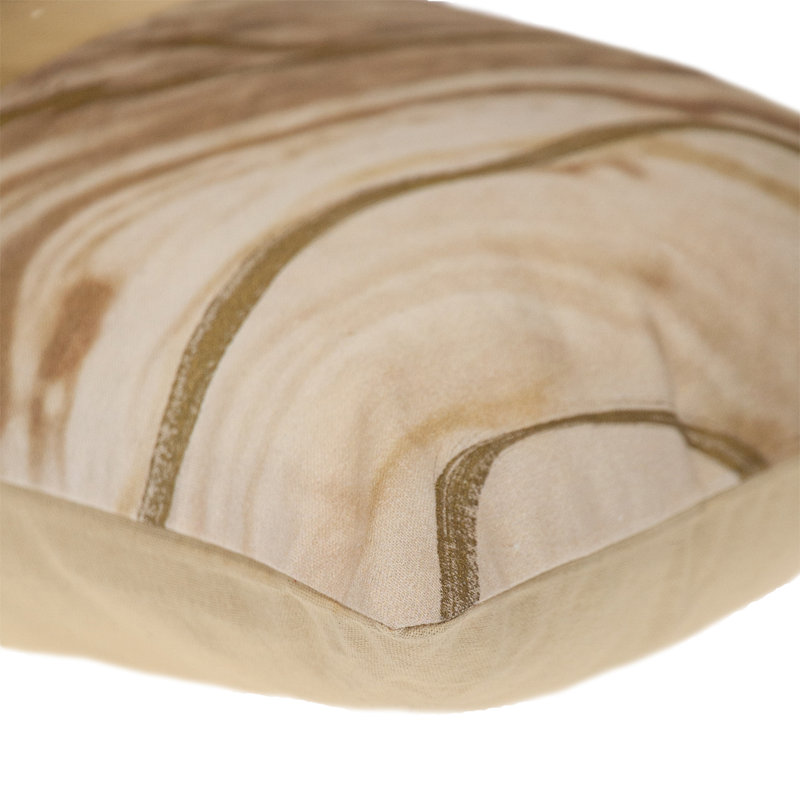 Parkland Collection Transitional Stripes Beige 14" x 20" Pillow