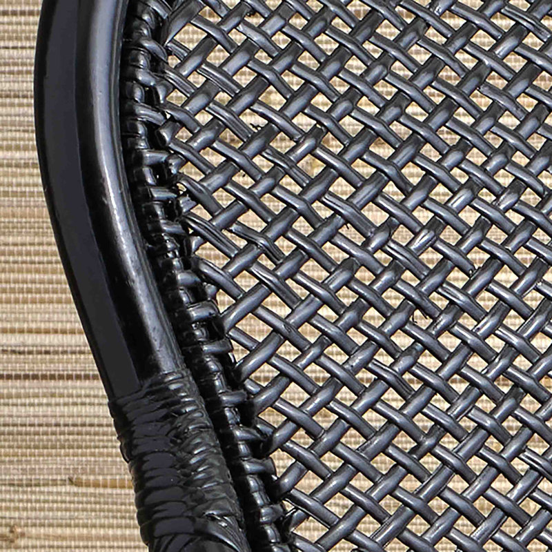 Chaise d'appoint l 25,6 po Asheboro, Noir