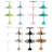 Sandee Simple 3 Piece Cake Stand Set-922370388