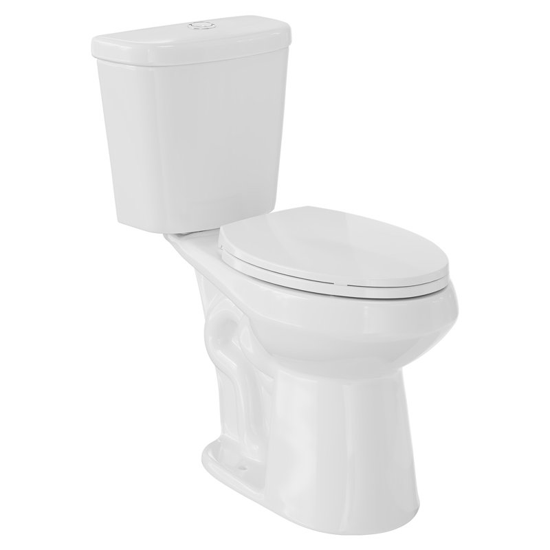 Toilettes deux pièces avec siège à fermeture en douceur pour salle de bain