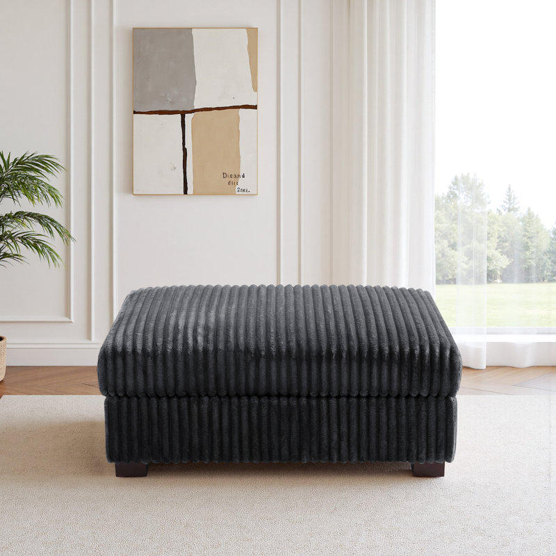 41.75cm Wide Rectangle No Ottoman, Grey