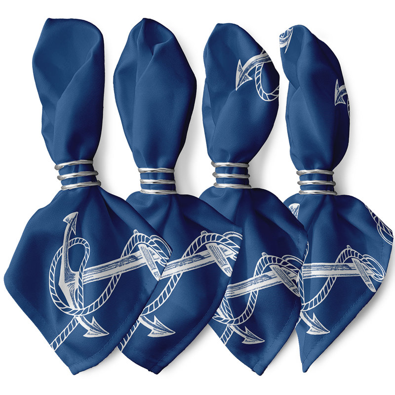 Hardy Anchored Napkins, Blue