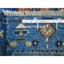 Tapis oriental bleu en laine noué à la main 9 pi 5 po x 12 pi Ersari 61CDE5B58B1B4048B323EF08C9E5399A