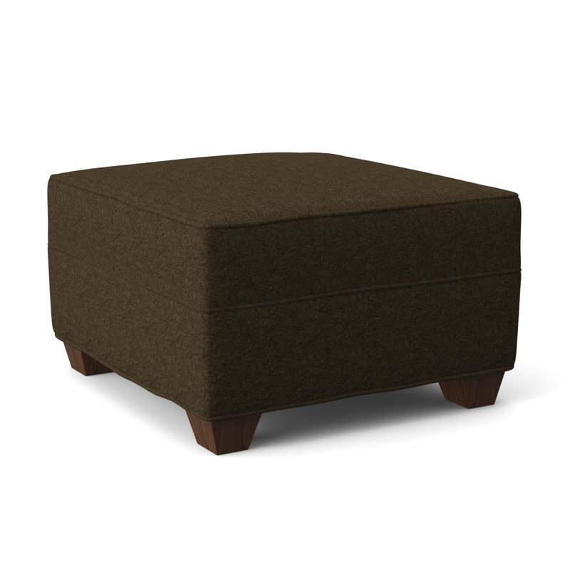 Phillips 26" Wide Rectangle Standard Ottoman, Montana Walnut, Saylor Navy