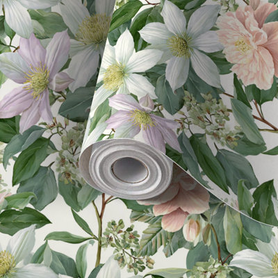 Papier peint auto-adhésif à motif floral Woodland