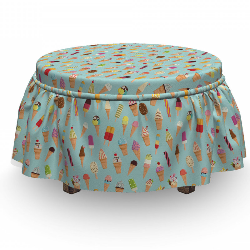 Box Cushion Ottoman Slipcover