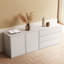 Couvercle Armoire de rangement combinée avec portes et tiroirs à pousser