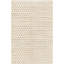 Addy tissé à plat à la main recyclé P.E.T. Tapis blanc / brun-1551913283
