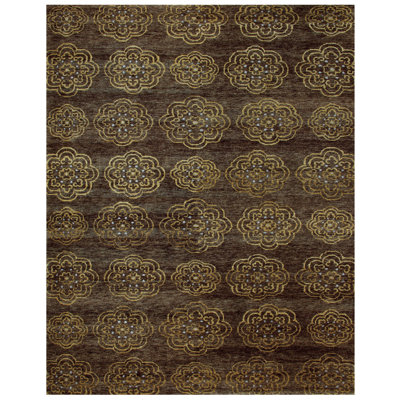Qing Wool Area Rug in Blue