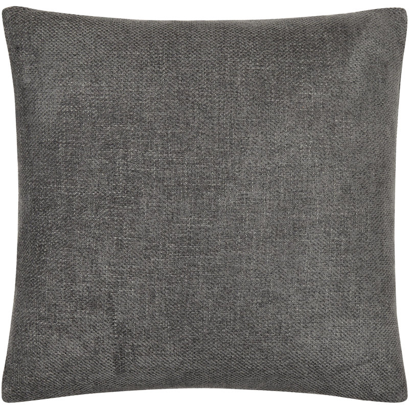 Kamaili Solid Colour Reversible Pillow Cover, 22"H x 22"W, Pillow Cover Only - No Insert, Black