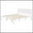 King Platform Bed Frame with Headboard-377822711