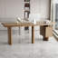 Bureau en bois massif brun à 3 tiroirs-760258375-760258371