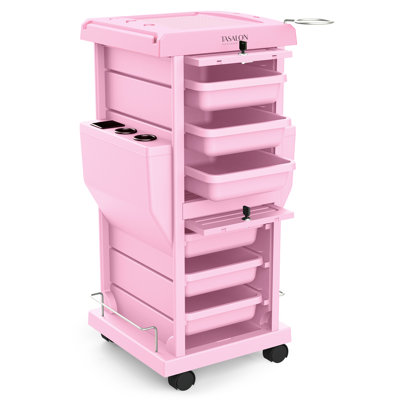 Milliana Multifunctional Lockable Utility Cart for Salon Stations