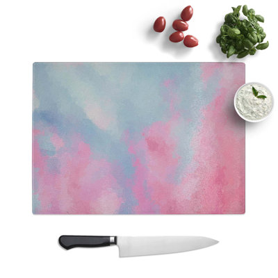 Glass Marbled Devotion in Abstract Chopping Board