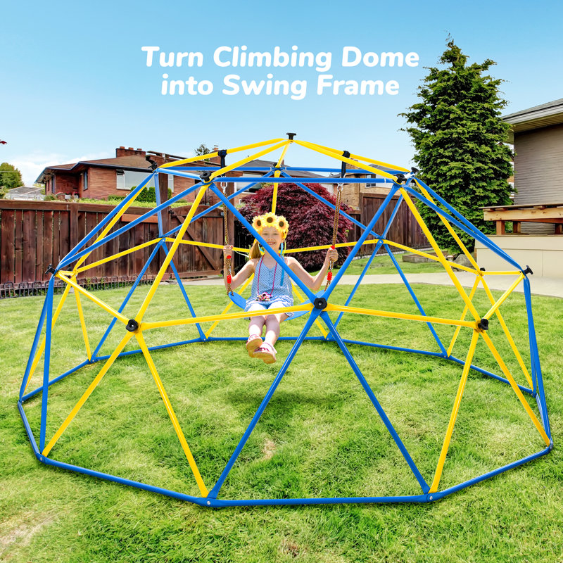 Klo Kick Climbing Dome Swing Set & Reviews | Wayfair