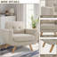 Chaise d'appoint, fauteuil rembourré confortable avec pieds en bois massif, chaise à dossier haut moderne en tissu de lin pour fauteuils de salon, fauteuils de lecture d'appoint, fauteuils simples-766716142-766716143