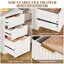 Bureau d'ordinateur 47 po avec tiroirs classeurs et tiroirs de rangement-584004696