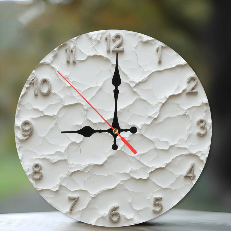 Horloge murale texturée