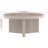 32" Wide Round Coffee Table with Fluted Base — Alder White Scandinavian MDF Center Table for Living Room | Holm-261653709-261653704