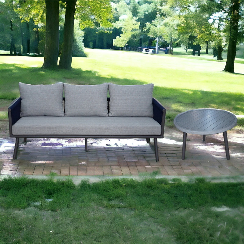 Mervyn Courtyard Casual Spring Valley Sofa Seating Group with Cushions