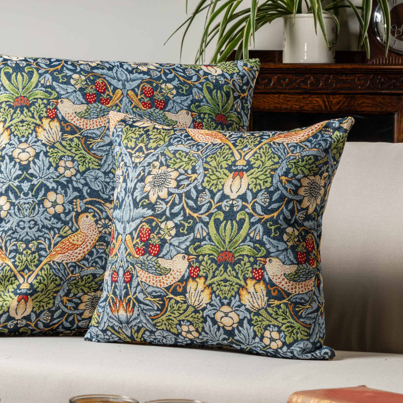 Blue Cushion, 58x58cm, Feather filled