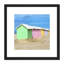 Gzzz Colourful Beach Huts Berck Pas De Calais France - Single Picture Frame Painting
