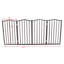 Barrière pour animaux brune foncée - autoportante et pliable pour la maison, procurant une cloison élégante à votre escalier pliant pour rehausser votre espace de vie