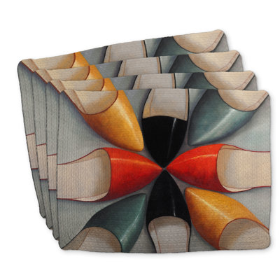 Braided Polyester Placemats Set of 4 - Home Decor Essentials