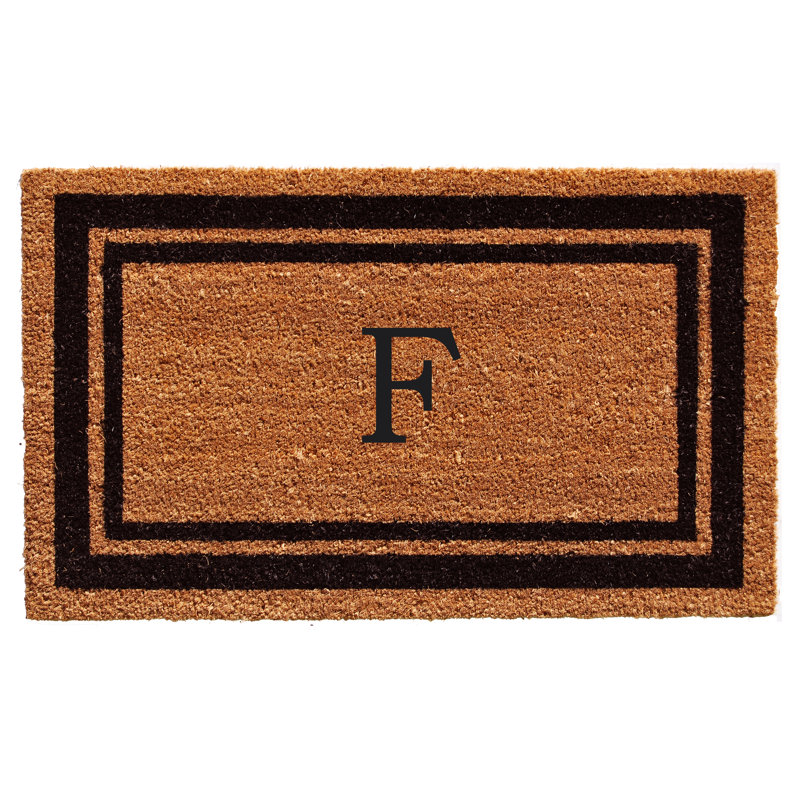 Tapis d'entrée antidérapant Stortz, Rectangle 2 pi x 3 pi, F, Brun / Noir