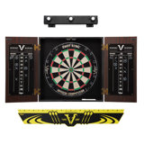 CG INTERNATIONAL TRADING Bristle Dartboard And Cabinet Set (Darts Included)