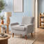 Fauteuil d'appoint rembourré avec pieds-2018883694