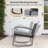 2-Person Steel Rocking Patio Set with All-Weather Wicker Back, Cushions & Coffee Table-436435997