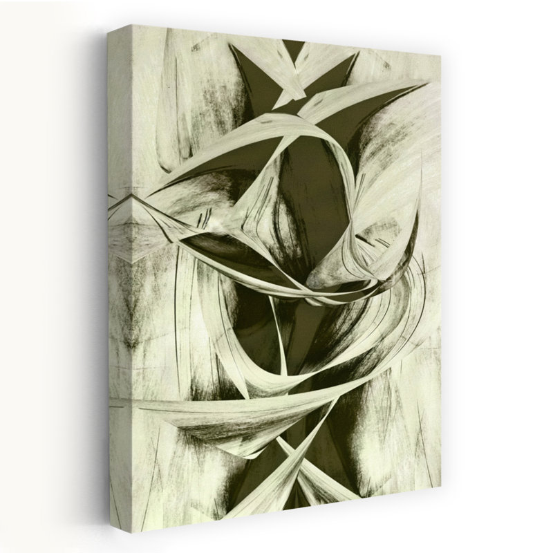 Art contemporain contemporain, H 24 po x l 16 po, Vert