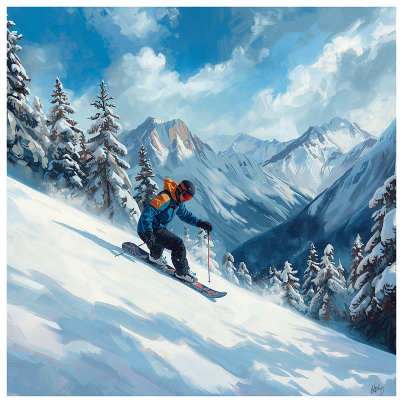 Rideaux de douche Snowy Mountain, L 70 po x H 84 po
